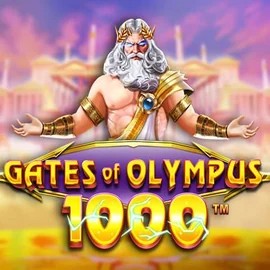 Gates of Olympus 1000 online game logo by Pragmatic Play on winnycasino.org